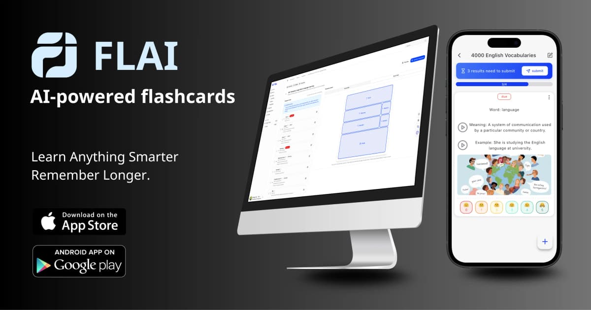 Introducing FLAI: The Next-Gen Flashcard App Powered by AI